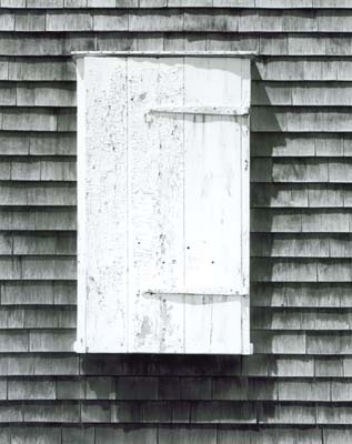 110K: Shuttered Window, Friends Meeting House, Jamestown RI