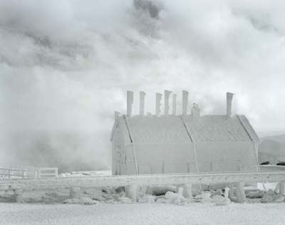 Stage Office in Clouds and Rime Ice