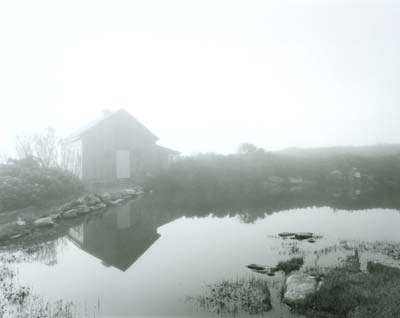 Star Island Art Barn, in Fog